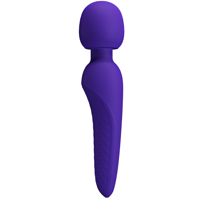 Pretty Love Meredith Super Soft Silicone Massage Wand Purple