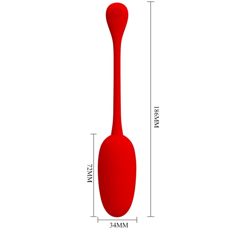 Pretty Love Flirtation Pretty Love - Knucker Red Rechargeable Vibrating Egg