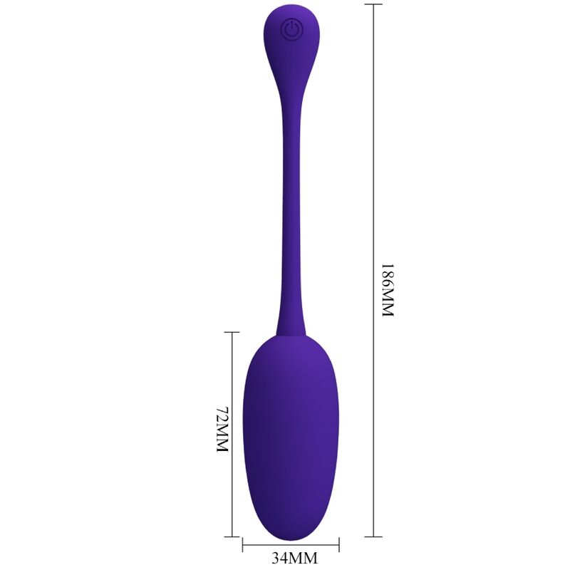 Pretty Love Flirtation Pretty Love - Knucker Purple Rechargeable Vibrating Egg