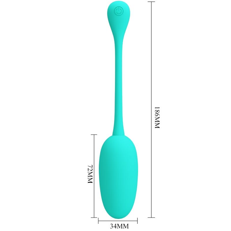 Pretty Love Flirtation Pretty Love - Knucker Water Green Rechargeable Vibrating Egg
