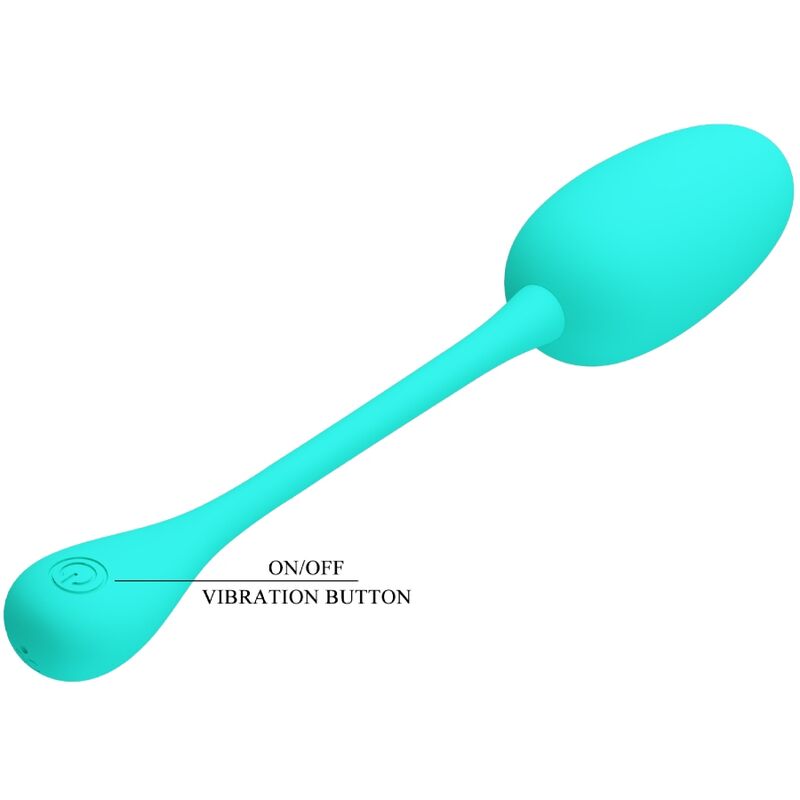 Pretty Love Flirtation Pretty Love - Knucker Water Green Rechargeable Vibrating Egg