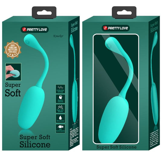 Pretty Love Flirtation Pretty Love - Knucker Water Green Rechargeable Vibrating Egg