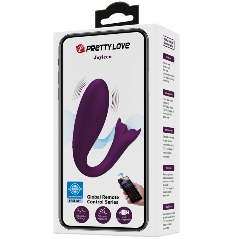 Pretty Love Led Pretty Love - Jayleen Vibrator App Remote Control Purple