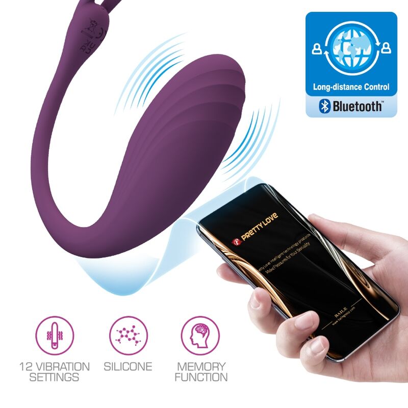 Pretty Love Led Pretty Love - Catalina Vibrator App Remote Control Purple