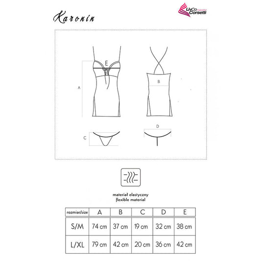 Livco Corsetti Sets Livco Corsetti Fashion - Karonin Lc 90628 Falda + Panty Negro