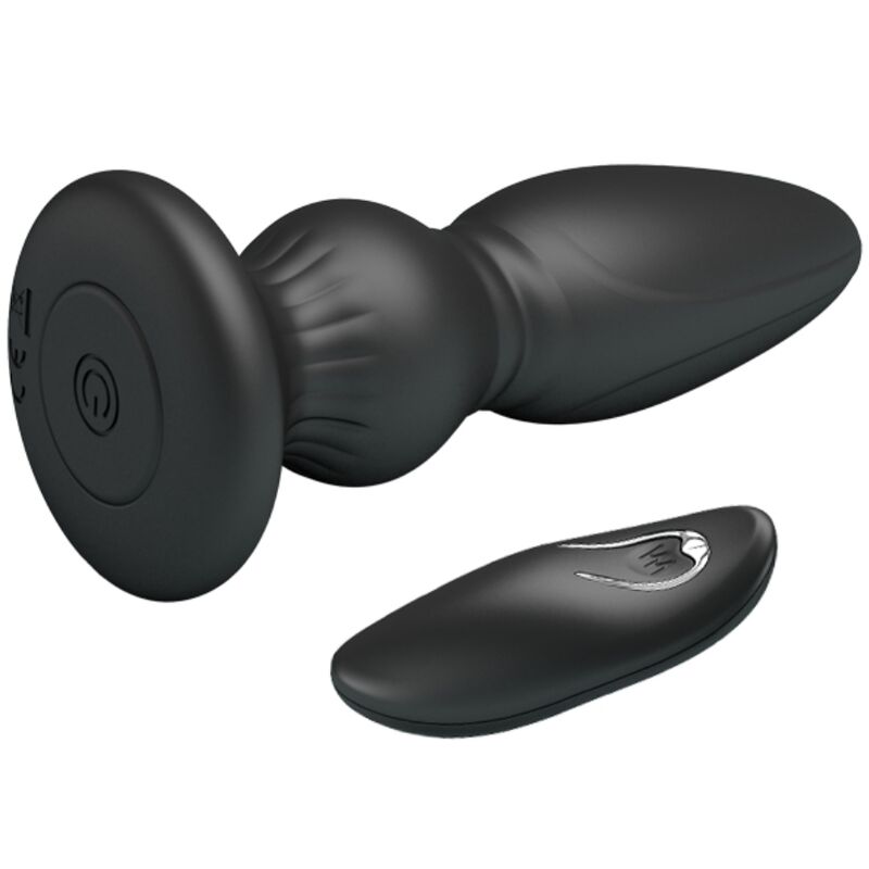 Mr Play Powerful Vibrator Remote Control Anal Plug Black