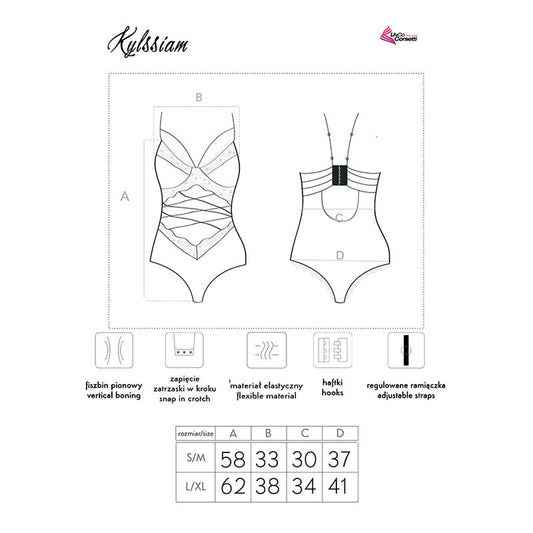 Livco Corsetti Bodies Livco Corsetti Fashion - Kylssiam Lc 90613 Body Negro