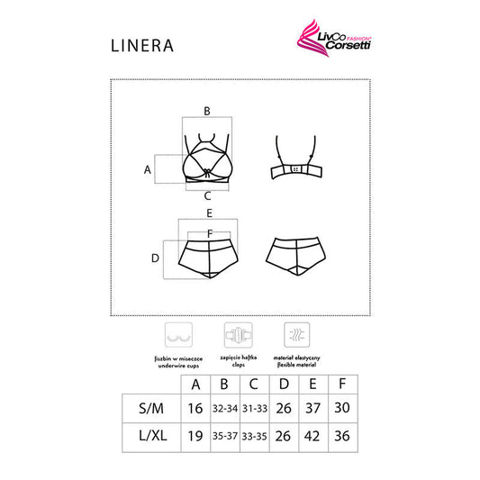 Livco Corsetti Sets Livco Corsetti Fashion - Linera For The Senses Collection Sujetador + Panty Negro