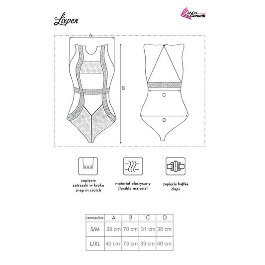 Livco Corsetti Bodies Livco Corsetti Fashion - Lixpen Lc 90612 Body Negro