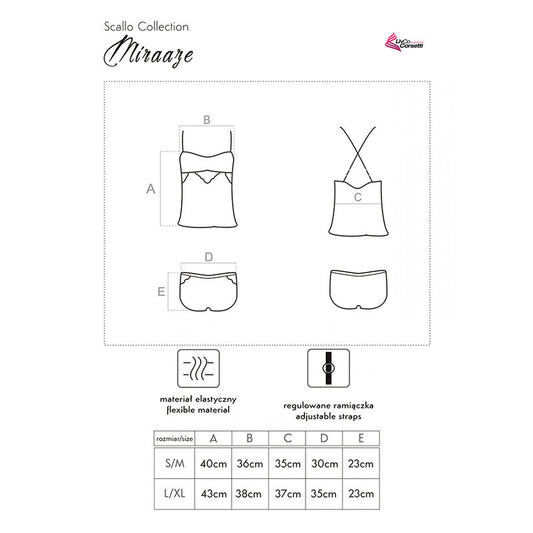 Livco Corsetti Sets Livco Corsetti Fashion - Miraaze Lc 90567 Camiseta + Shorts Negro