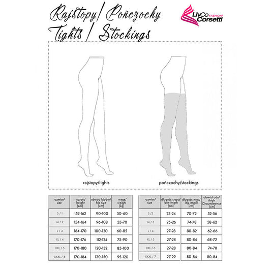 Livco Corsetti Stockings Livco Corsetti Fashion - Miraneit Lc Xg021 Stockings Black One Size