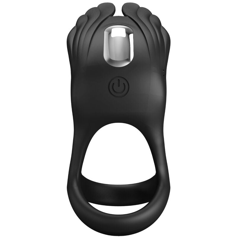 Pretty Love Male Pretty Love - Silas Vibrant Penis Ring 7 Vibrations Black Silicone