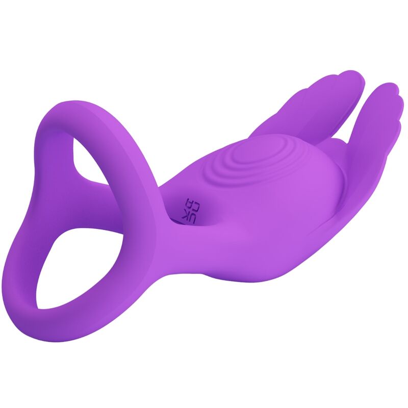 Pretty Love Male Pretty Love - Silas Vibrant Penis Ring 7 Vibrations Purple Silicone