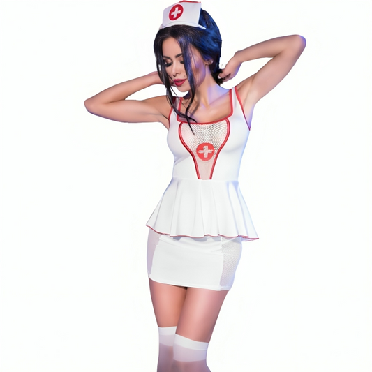 Chilirose Costumes Chilirose - Cr 4160 Disfraz Enfermera Top & Falda S/M