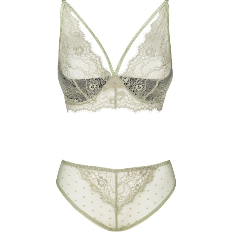 Livco Corsetti Sets Livco Corsetti Fashion - Pine Lc 90667 Sujetador + Panty Khaki
