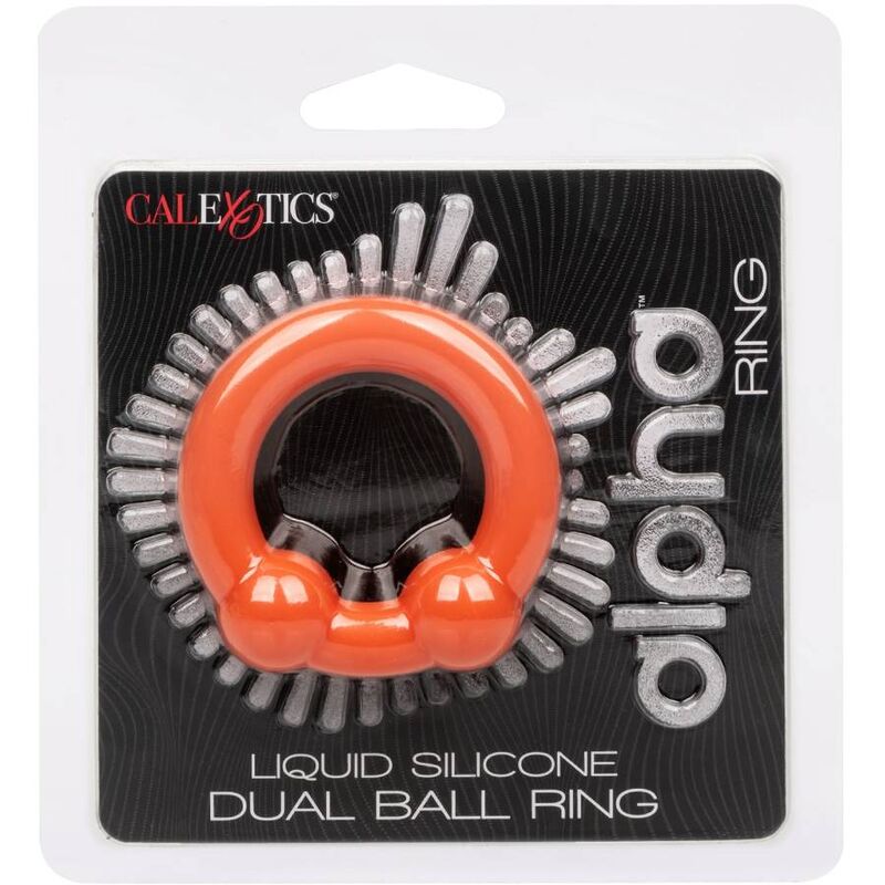 Calexotics Alpha Dual Ball Ring Orange