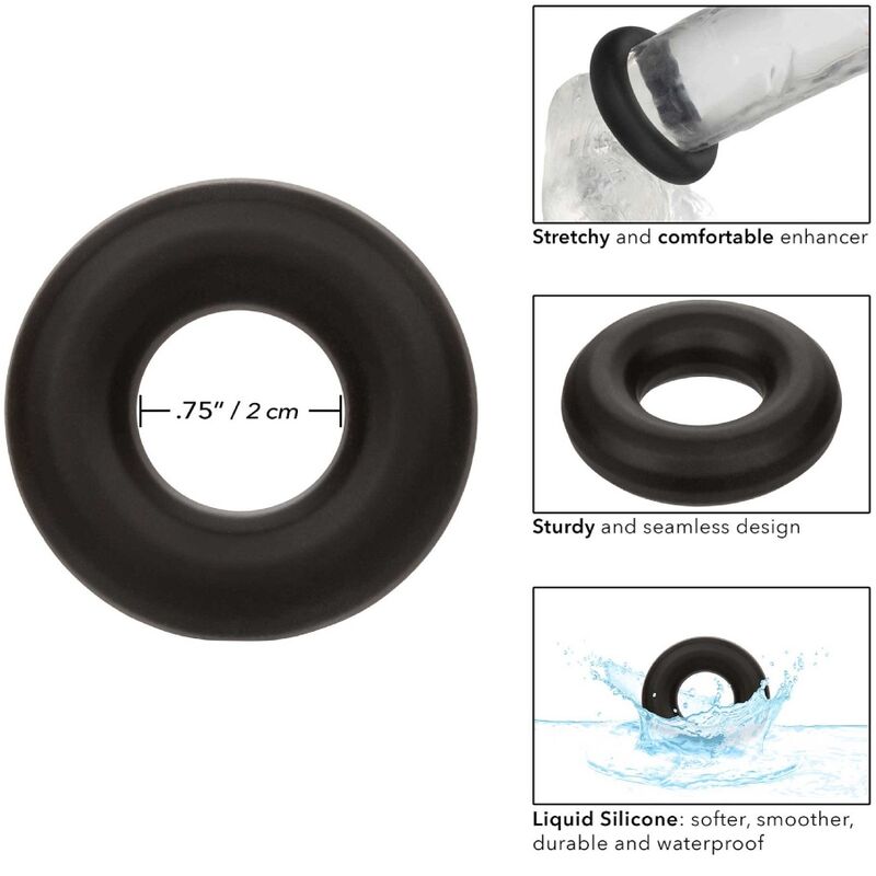 Calexotics Alpha Prolong Medium Ring Black
