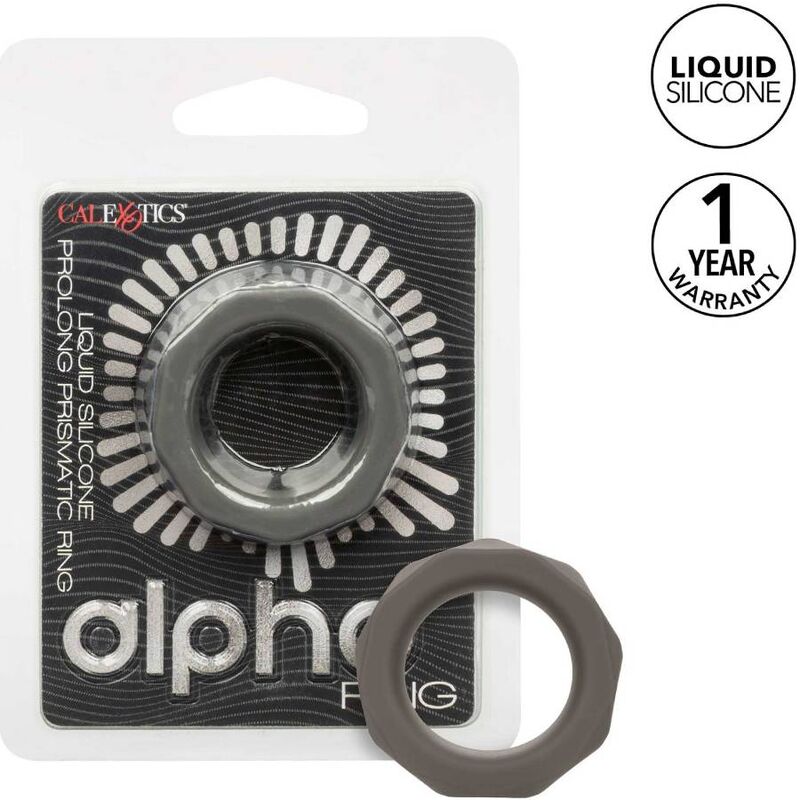 Calexotics Alpha Prolong Prismatic Ring Grey