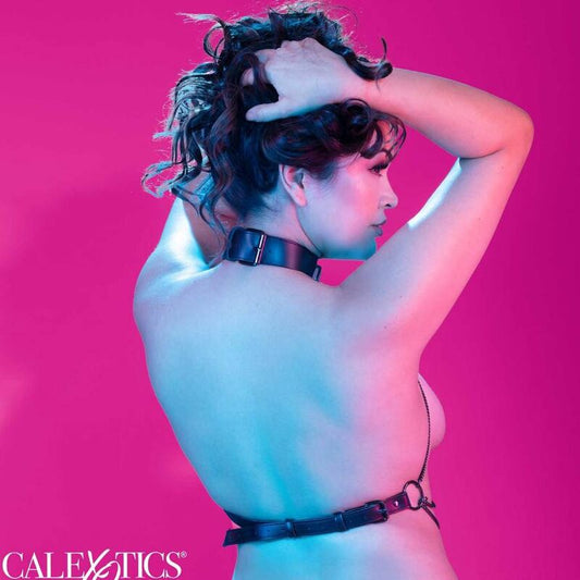 Calexotics Euphoria Plus Size Multi Chain Collar Harness