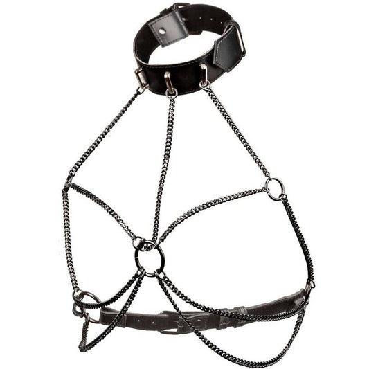Calexotics Euphoria Plus Size Multi Chain Collar Harness