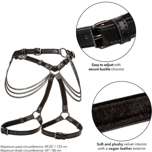 Calexotics Euphoria Plus Size Multi Chain Thigh Harness