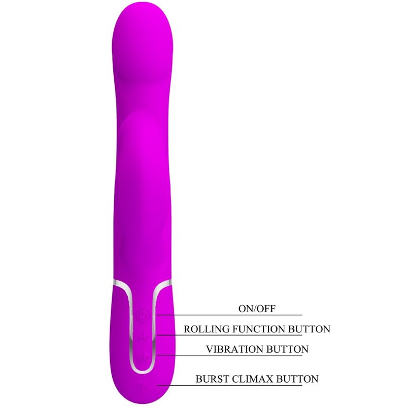 Pretty Love Flirtation Pretty Love - Rabbit Vibrator Pearls Violet