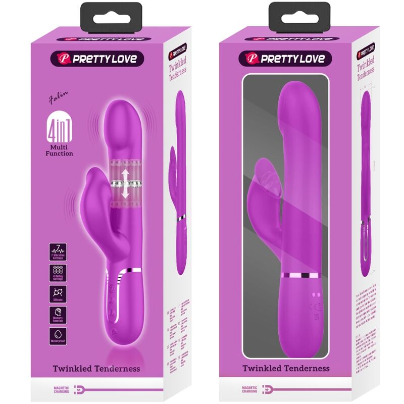 Pretty Love Flirtation Pretty Love - Rabbit Vibrator Pearls Violet