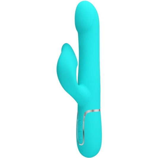 Pretty Love Flirtation Pretty Love - Rabbit Vibrator Pearls Aqua Green