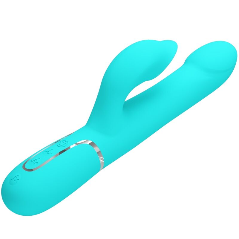 Pretty Love Flirtation Pretty Love - Rabbit Vibrator Pearls Aqua Green