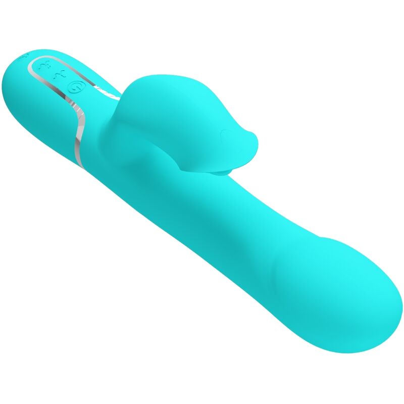 Pretty Love Flirtation Pretty Love - Rabbit Vibrator Pearls Aqua Green