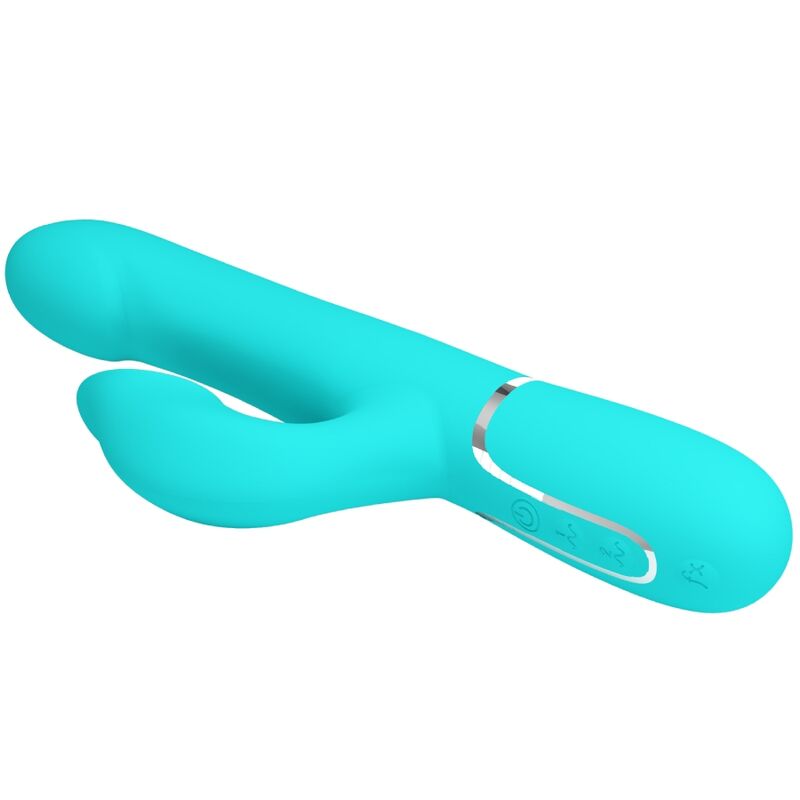 Pretty Love Flirtation Pretty Love - Rabbit Vibrator Pearls Aqua Green