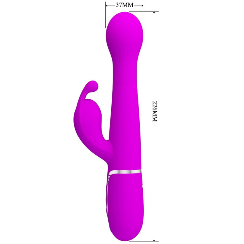Pretty Love Flirtation Pretty Love - Dejon Rabbit Vibrator 3 In 1 Multifunction Violet