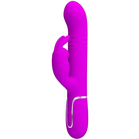 Pretty Love Coale Twinkled Tenderness 4in1 Rotating & Thrusting Rabbit Vibrator Pink