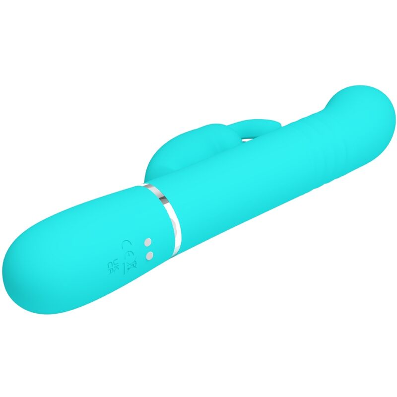 Pretty Love Flirtation Pretty Love - Coale Rabbit Vibrator Pearls Aqua Green