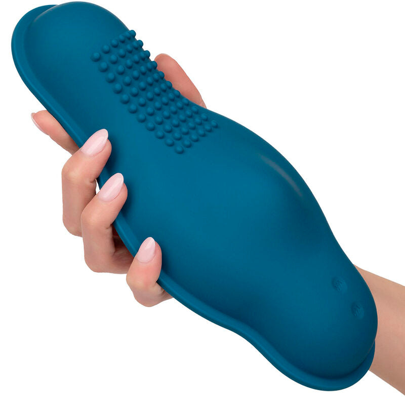 Calexotics Rider Massager Double Motor Remote Control Blue