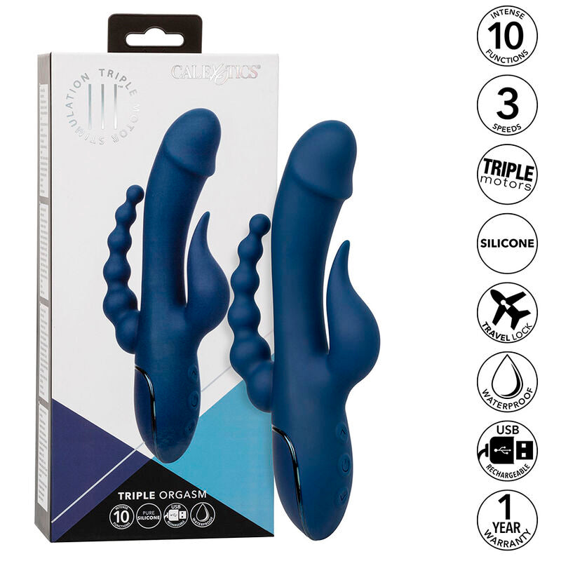 Calexotics Vibrator Triple Orgasm Blue