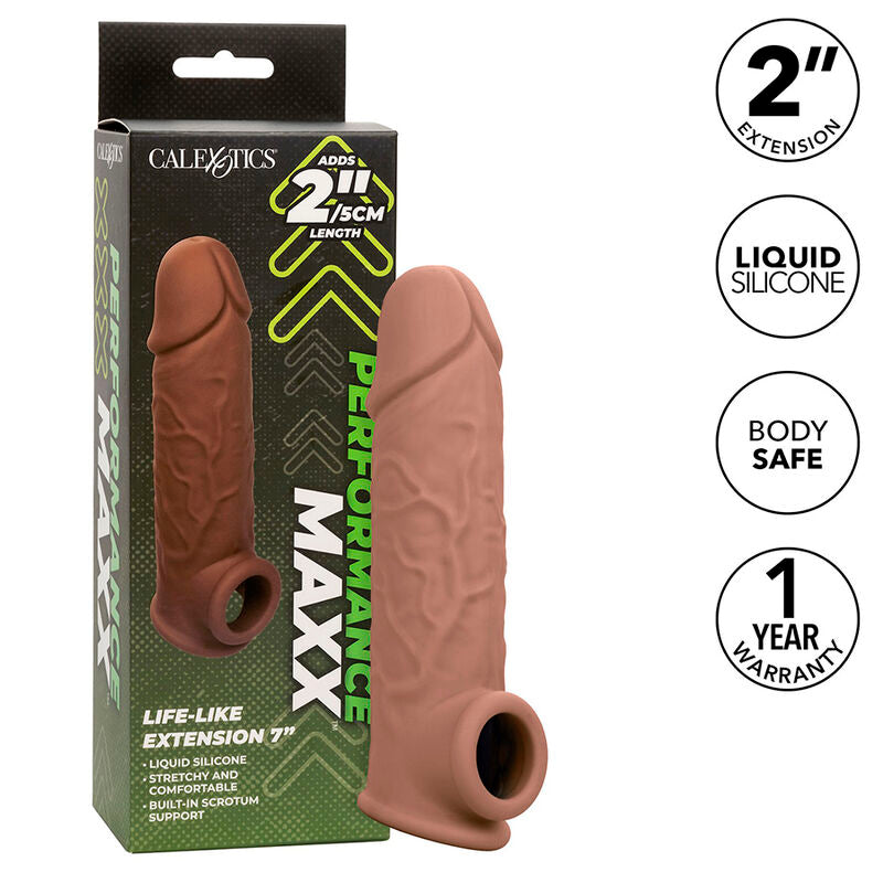 Calexotics Performance Maxx Life-Like Extension 7 Brown Skin
