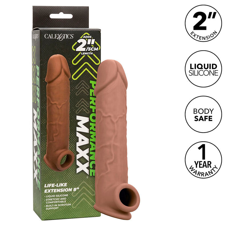 Calexotics Performance Maxx Life-Like Extension 8 Brown Skin