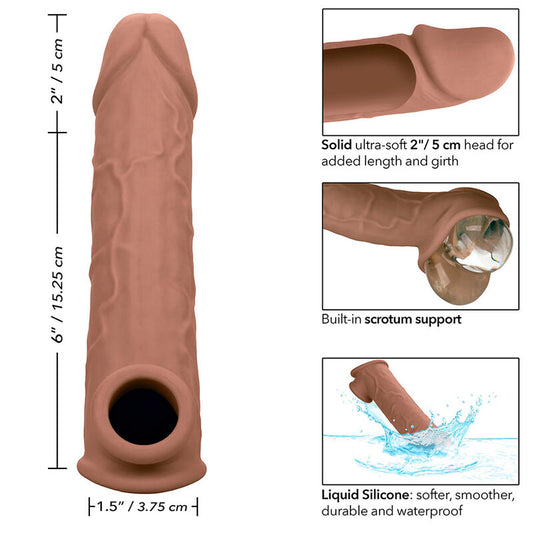Calexotics Performance Maxx Life-Like Extension 8 Brown Skin