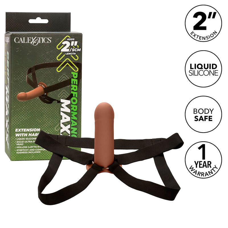Calexotics Performance Maxx Extension With Harness Brown Skin