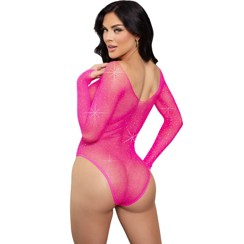 Leg Avenue Teddies Leg Avenue - Body Rejilla Cristalizada Verde