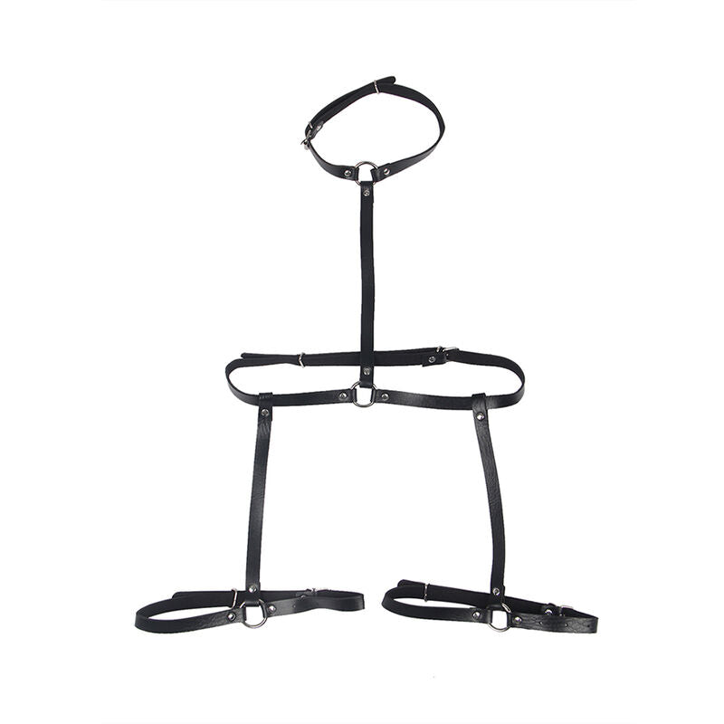 Subblime Fetish Subblime - Leather Body Harness Black One Size