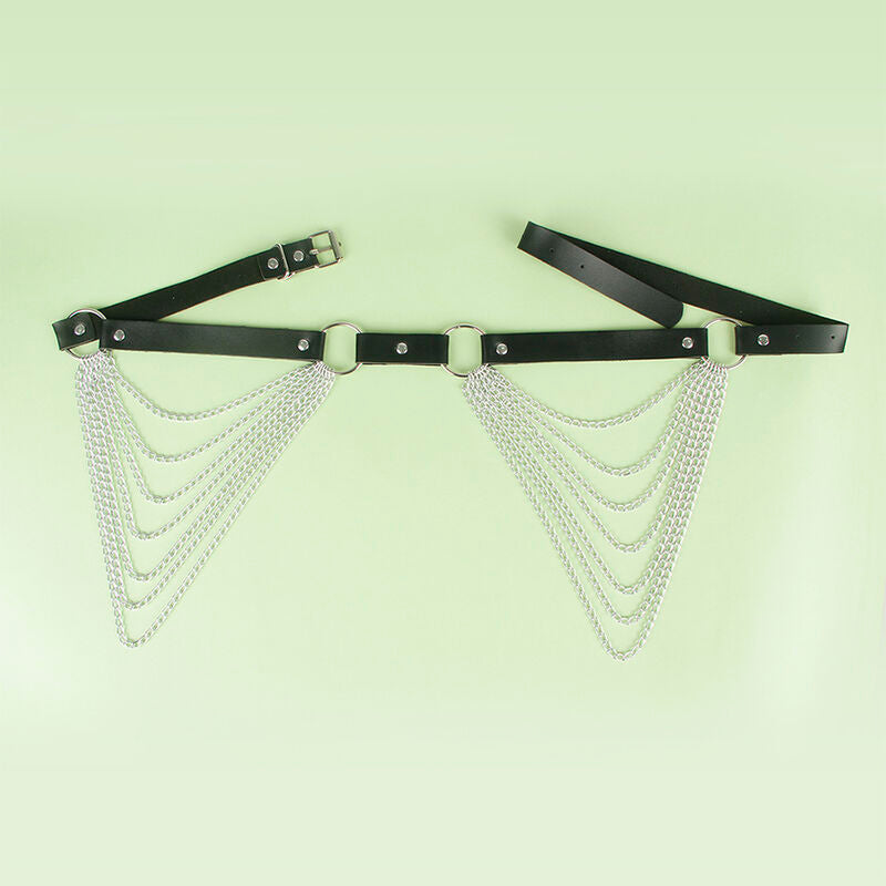 Subblime Fetish Subblime - Leather Chainbelt Black One Size