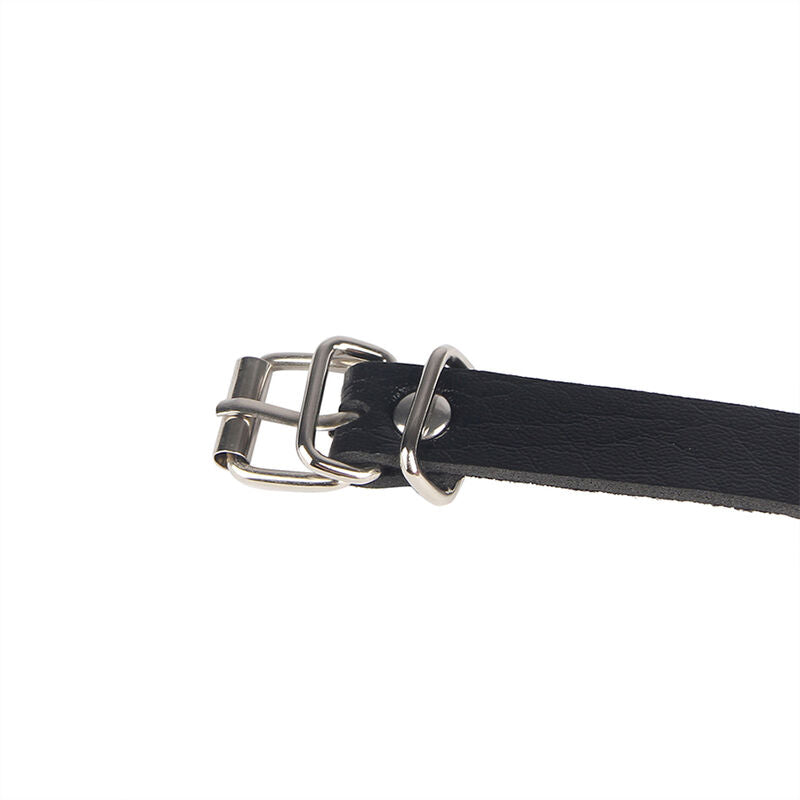 Subblime Fetish Subblime - Leather Ring Chainbelt Black One Size
