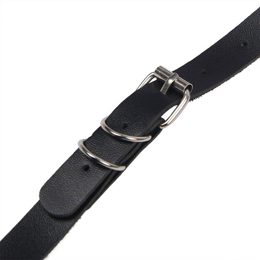 Subblime Fetish Subblime - Full Body Harness With Leather Buckles Black One Size