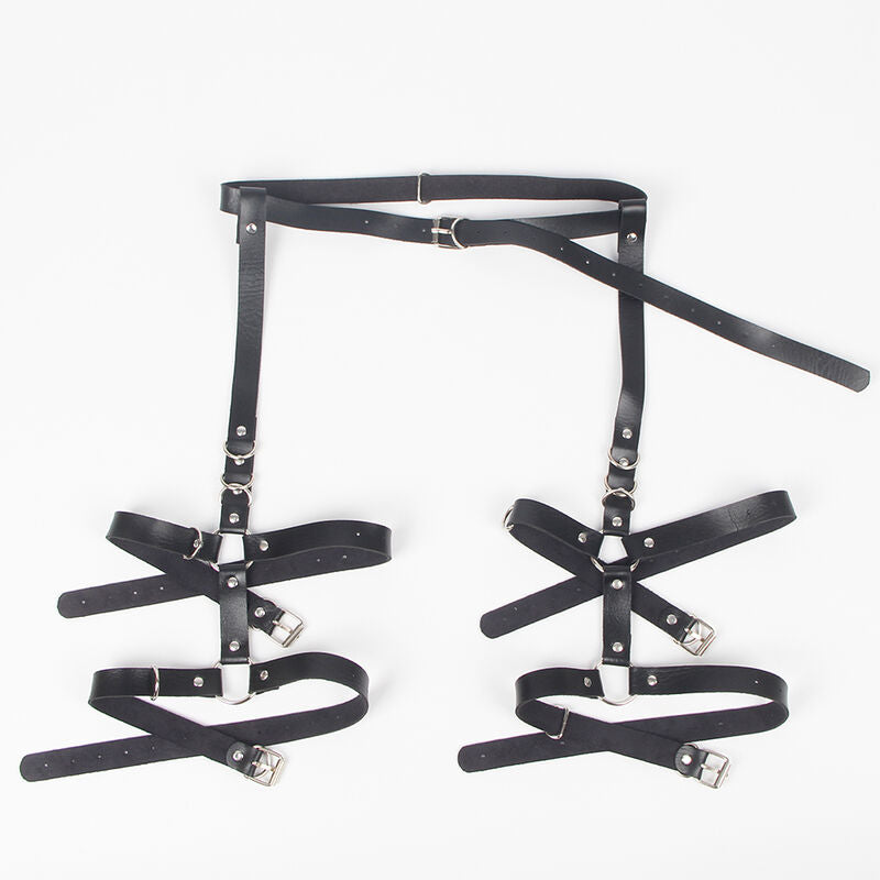 Subblime Fetish Subblime - Garter Harness With Rings One Size