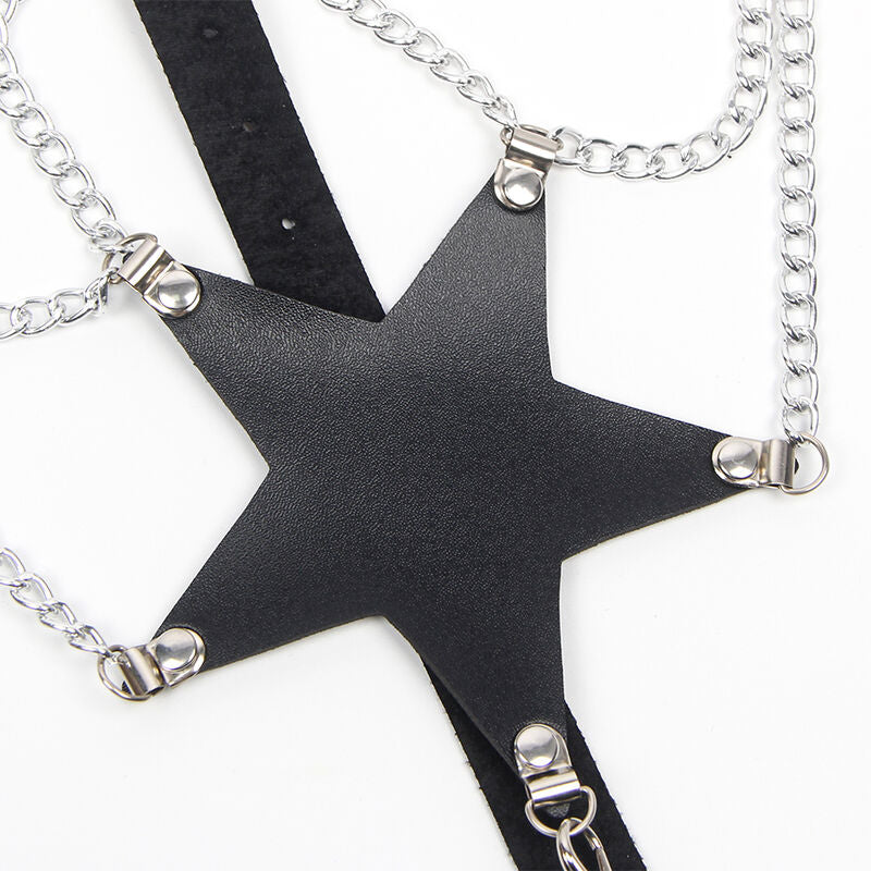 Subblime Fetish Subblime - Full Body Harness With Star Chaindetail One Size