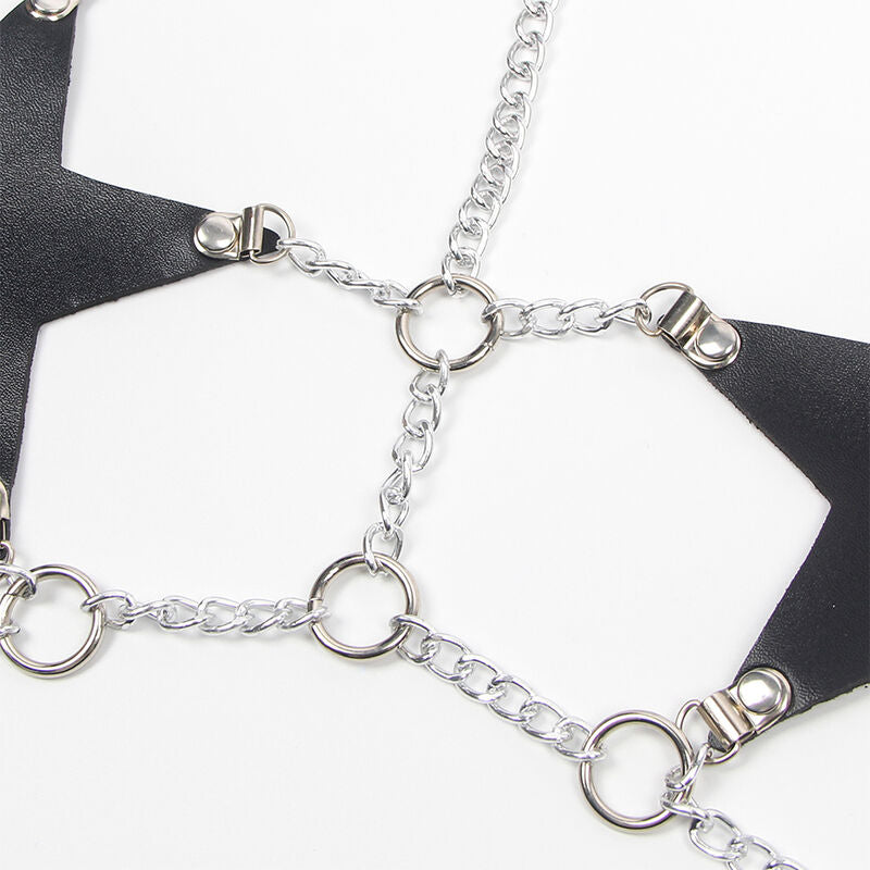 Subblime Fetish Subblime - Full Body Harness With Star Chaindetail One Size