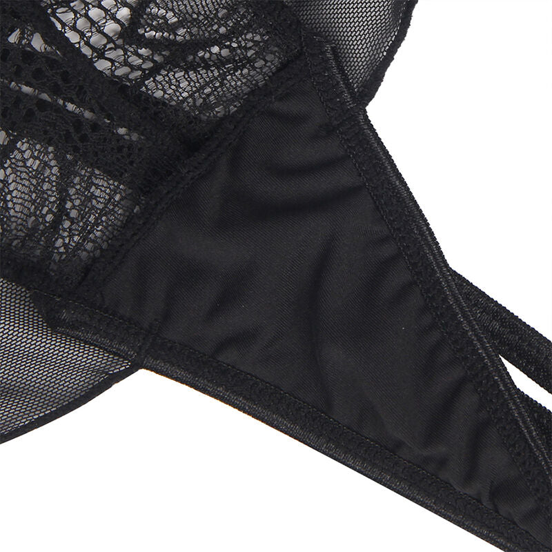 Subblime Bodies Subblime - Teddy Cuello Halter Espalda Descubierta Encaje Negro S/M