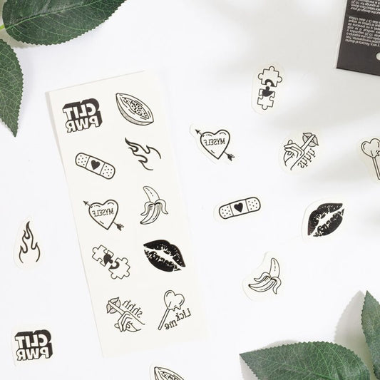 Secretplay Secret Play - Set Of 10 Candy Collection Temporary Tattoos